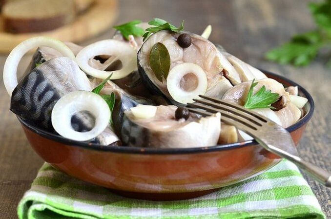 mackerel with onions for power