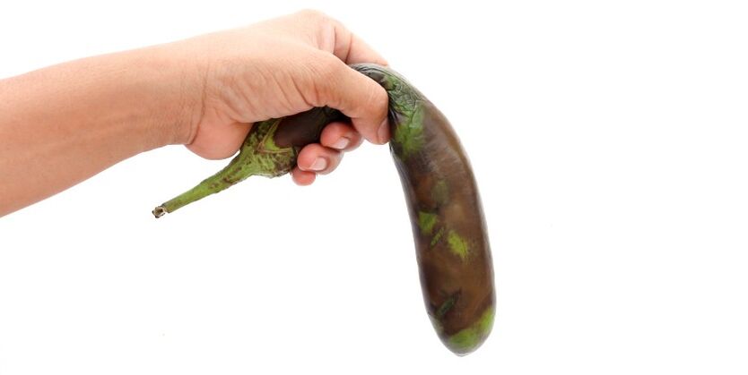 rotten eggplant symbolizes slow power such as raising food